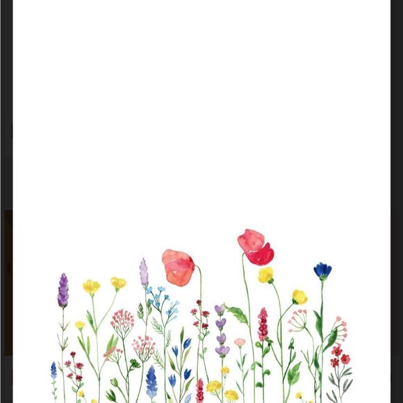 Watercolor Flowers Modern Wall Art Digital Print - Picture 3 of 3